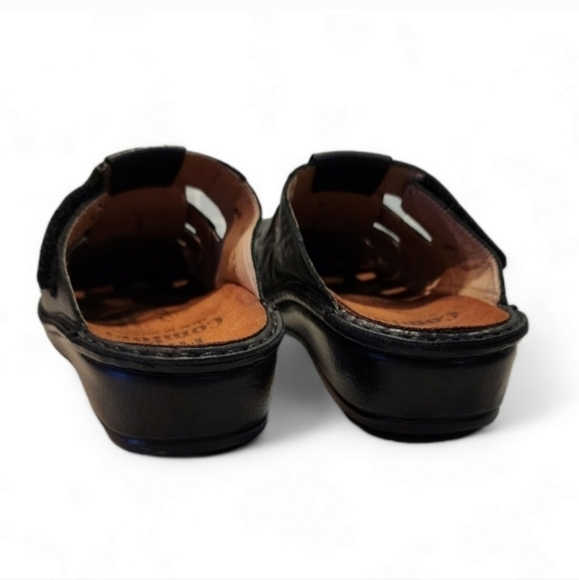 Finn Comfort Germany Leather Comfort Slide Sandals Size 40 D Orthopedic Clog - Picture 4 of 10